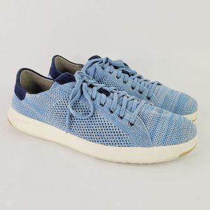 Cole Haan Grand Pro Mens Sz 12 Stitch Lite Blue Knit C29623 Shoes Sneakers